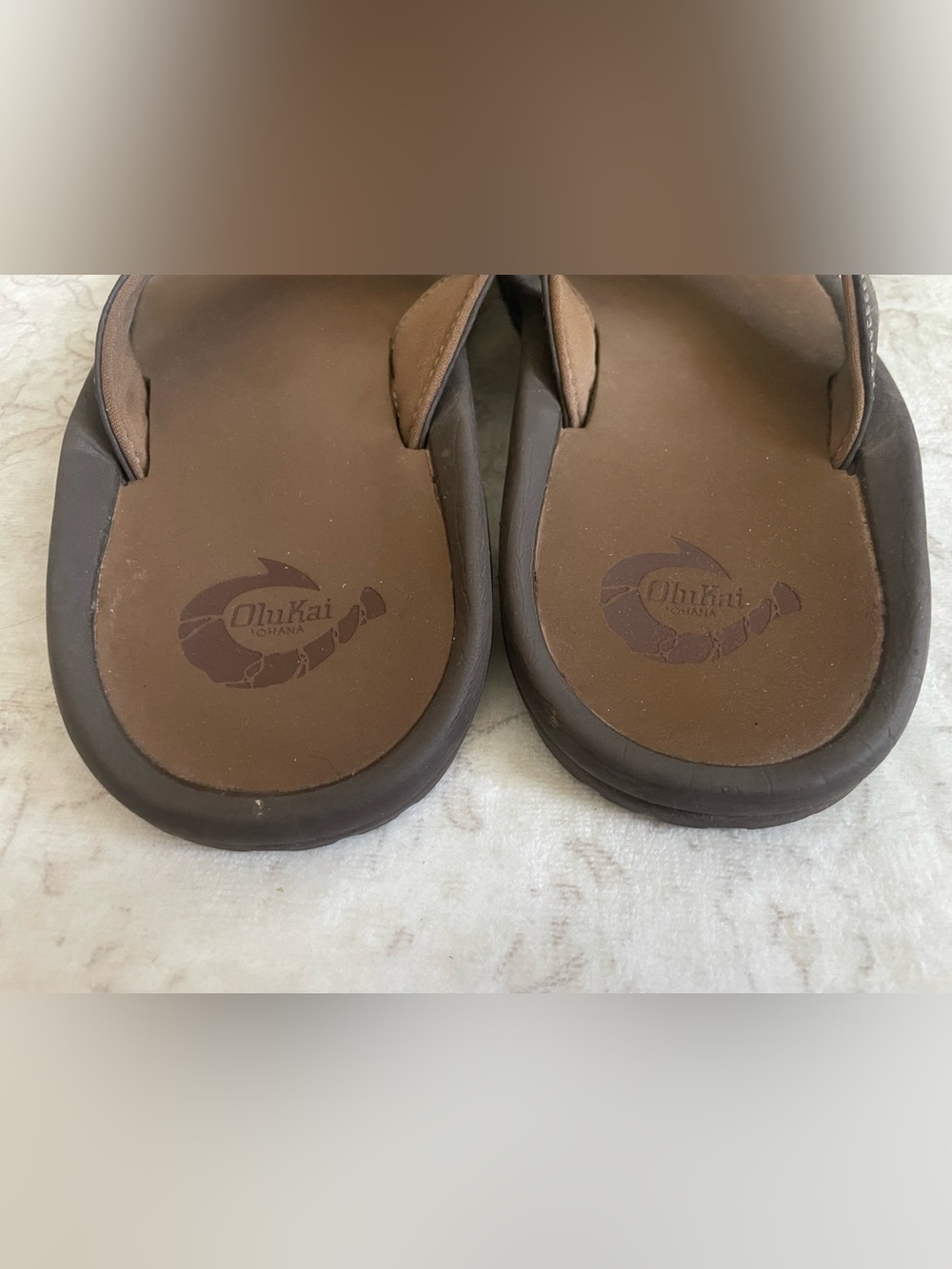 Olukai Ohana Men’s Leather Flip Flops - Picture 3 of 6